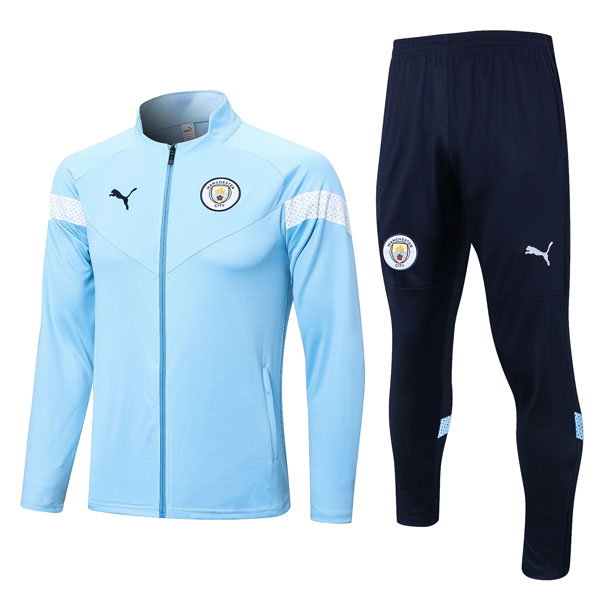 Trainingsanzug Manchester City 2022-2023 Blau Schwarz